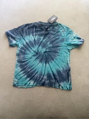 Kids Blue White Tie Dye T-Shirt KMA Kids 4-5Y NWT